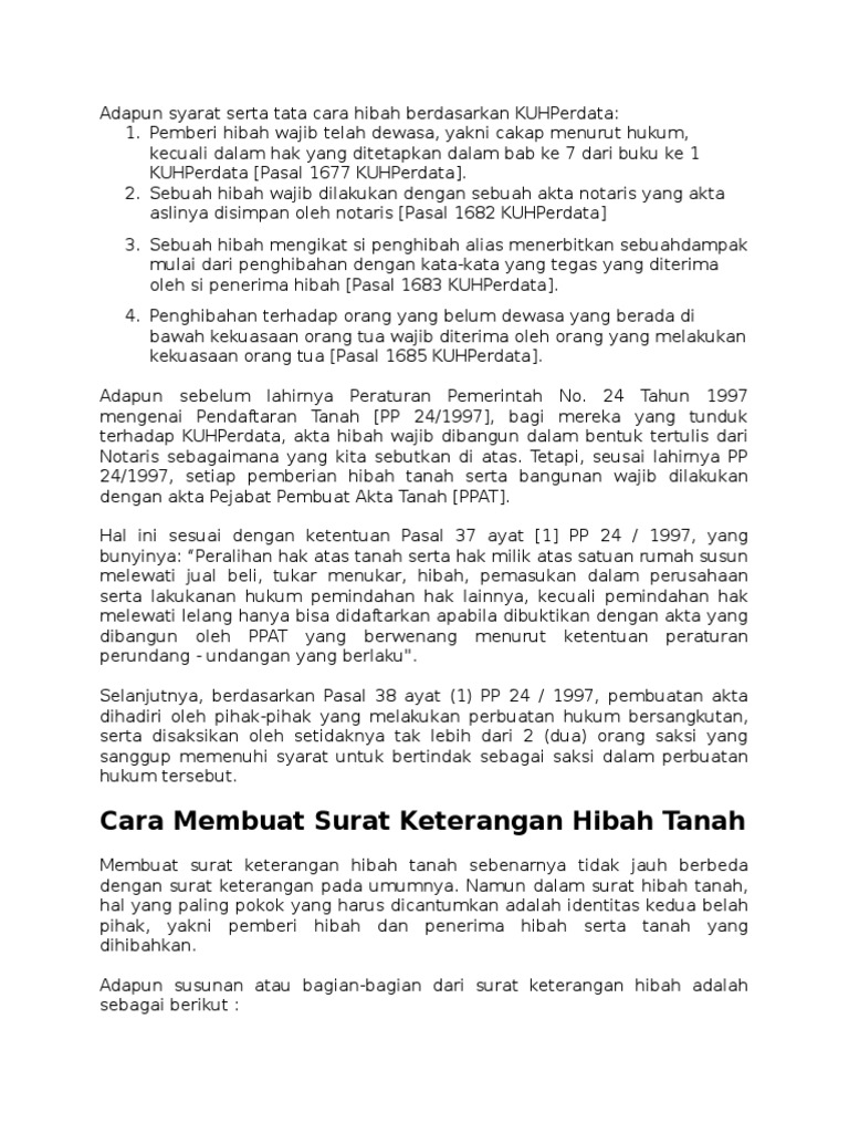 Contoh Surat Permohonan Pembatalan Akta Jual Beli Tanah
