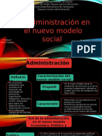 Diapositivas Administracion en El Nuevo Modelo Social
