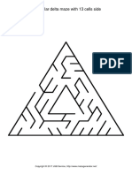 Triangular Delta Maze With 13 Cells Side