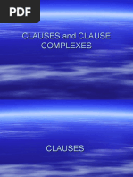 Clause and Clause Complexes