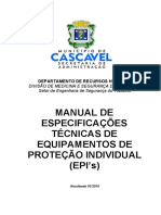 Manual de Especificaacoes Tecnicas de Equipamentos de Proteacao Individual - Epis PDF