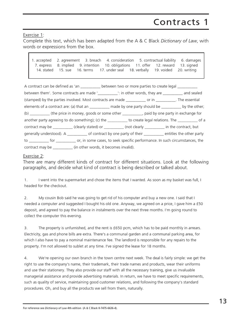 Understanding Contract Terminology: An Analysis of Key Legal Terms and