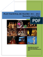 Plan Nacional de Teatro - Agosto 5 Síntesis