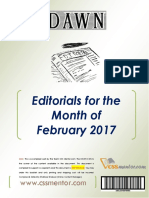 DAWN Editorials February 2017