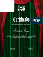 Certificado Fênix MODELO