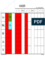 Horario Kínder