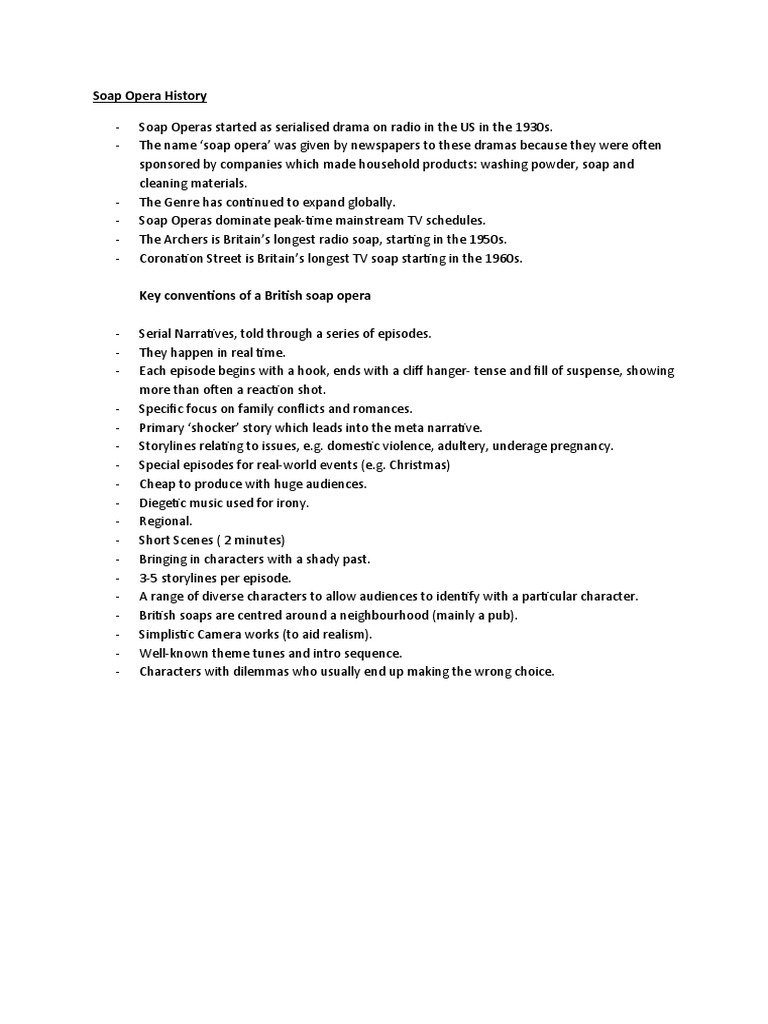 Soap Opera History PDF