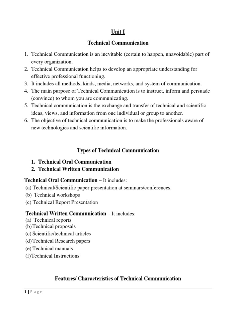 Overview of Technical Communication | PDF | Technical Communication ...
