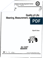 Measuring Quality of Life