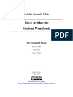 Basic Arithmetic Student Workbook PDF