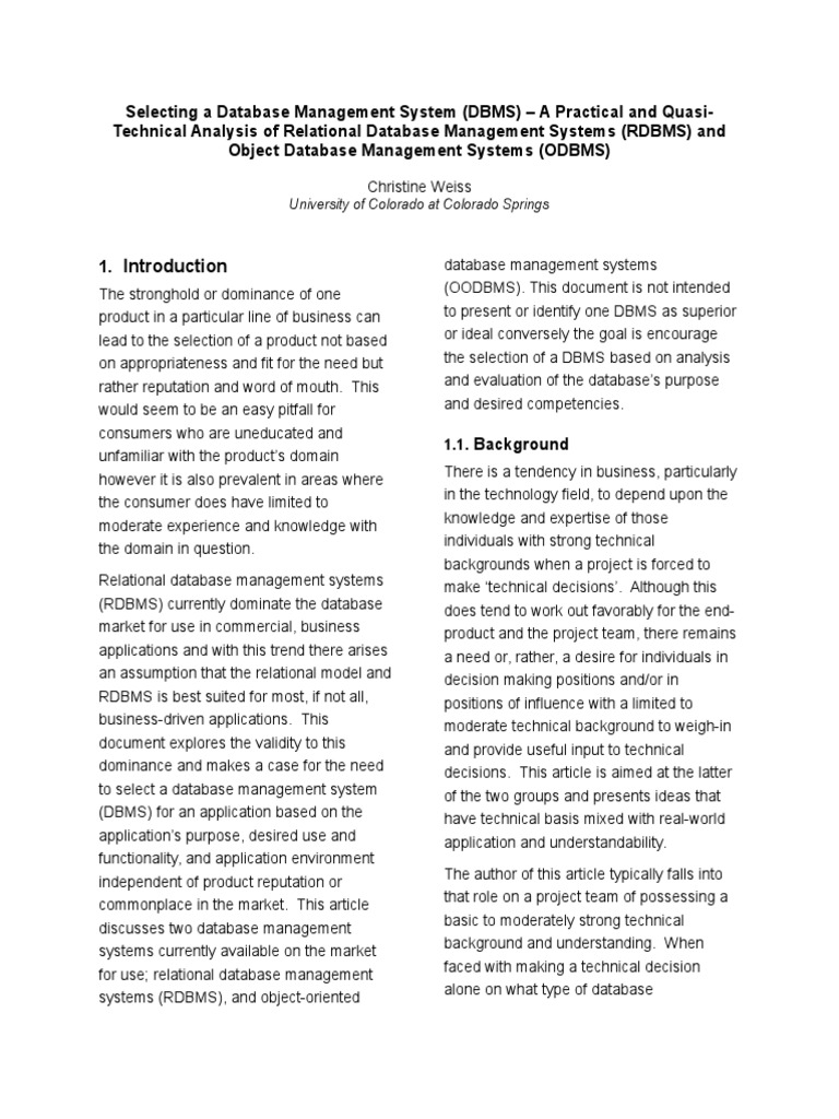 Research Paper Final v1 0 | PDF | Relational Database | Databases