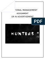 Operational Management: or in Advertisement
