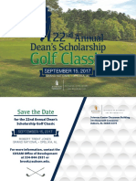 Save the Date - Golf 2017