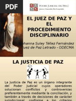 El Juez de Paz y El Procedimiento Disciplinario