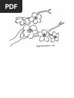 Sketsa Bunga Sakura