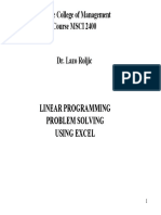 LPusingEXCEL&WinQsb-LINEAR PROGRAMMING PROBLEM SOLVING PDF