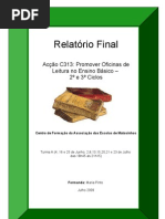 Relatório Final de Formação