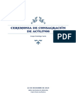 Ceremonia de Consagración de Acólitos PDF