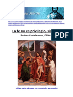 Cantalamessa, Raniero - La Fe No Es Privilegio Sino Don PDF