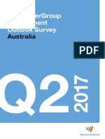 Australian ManpowerGroup Employment Outlook Survey Q2 2017