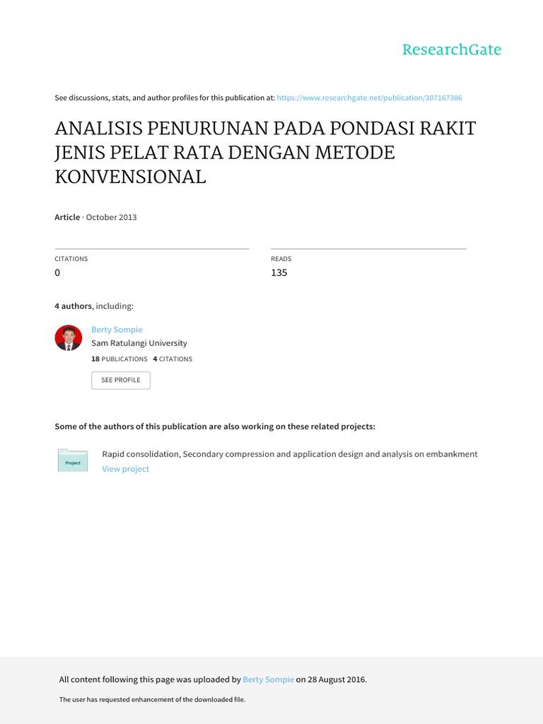 Foundation Rakit Dengan SAFE | PDF
