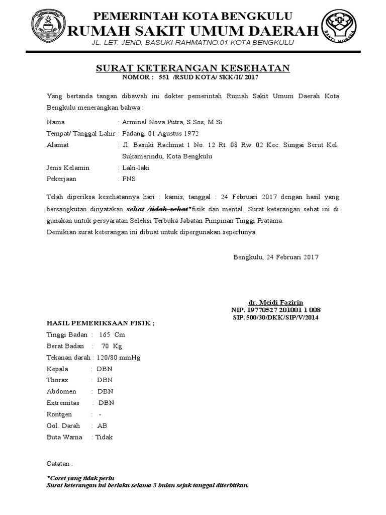 Blanko Surat Keterangan Sehat Asli Copy Copy Copy