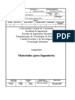 Contenido de Materiales Ingenieria UCV