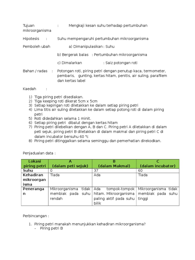 F5 Kesan Suhu Terhadap Pertumbuhan Mikroorganisma Pdf