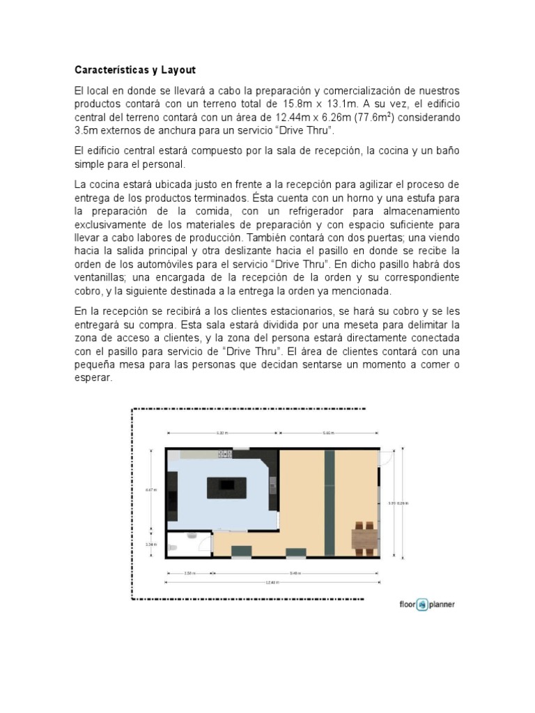 Características y Layout