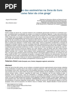 A Ampliação Das Assimetrias Na Zona Do Euro - Histótia Da Integração