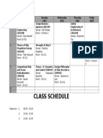 Class Schedule