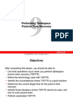 Performing Tablespace Point-in-Time Recovery