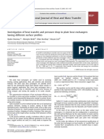 Investigation of Heat Transfer and Press PDF
