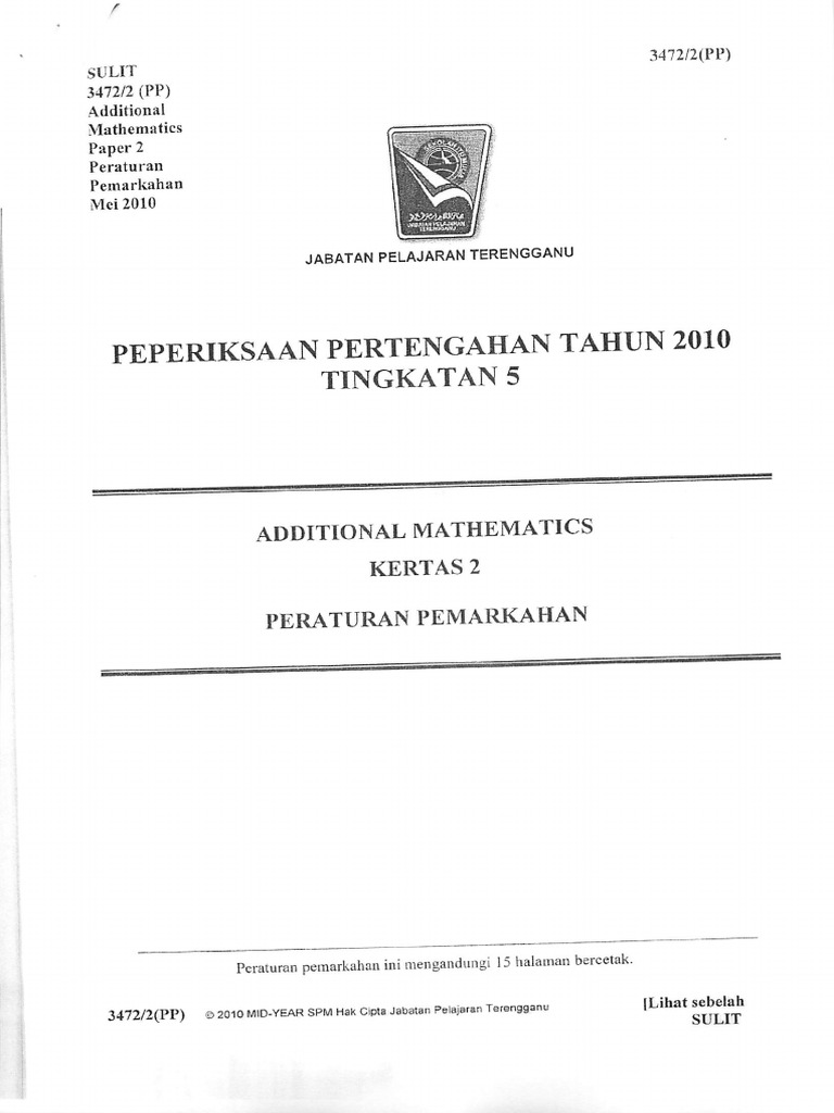 Kertas 2 Pep Pertengahan Tahun Ting 5 Terengganu 2010 Pdf Pdf