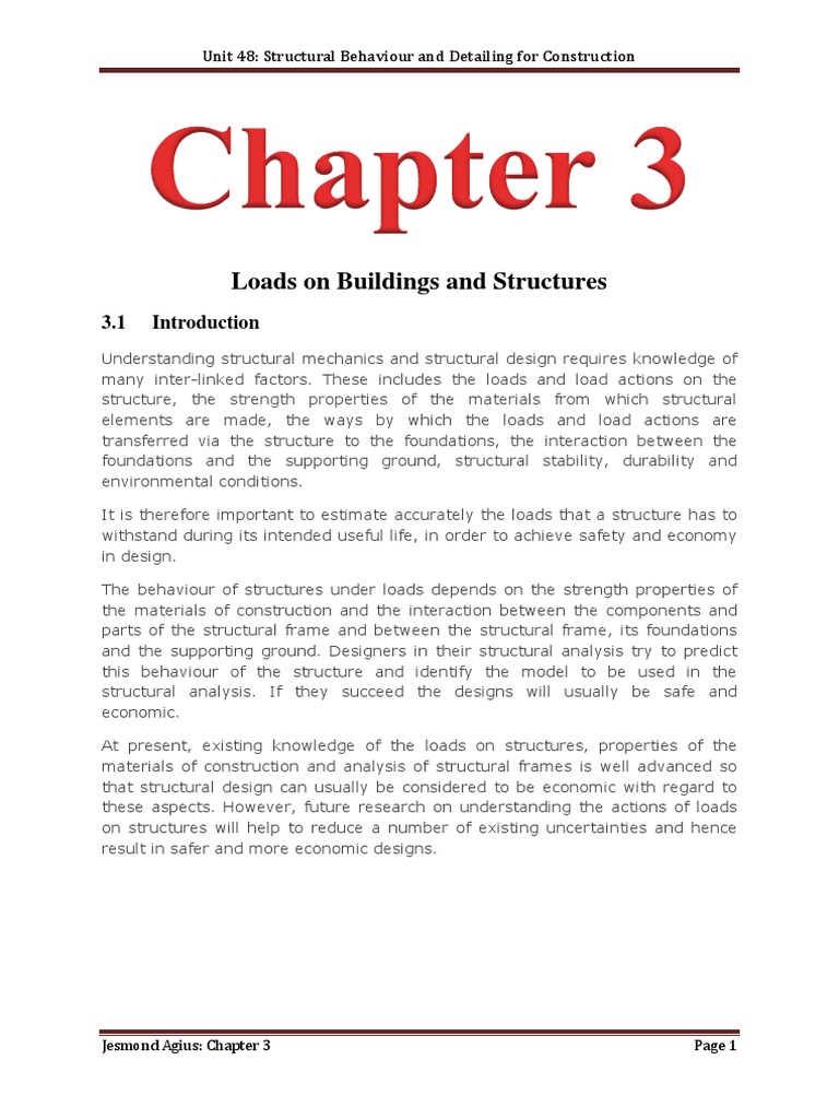 Chapter 3 Pdf Pdf Structural Load Wound