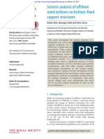 Seismic Analysis of Offshore Wind Turbines On Bottom-Fixed Support Structures