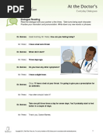 Doctor-Patient Dialogue Practice | PDF | Self-Improvement