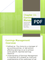 Earnings Management: Matthew Blostein Michael Choi Kurtis Holmes Eric Martin Trevor Stickl