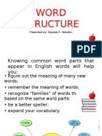 Word Structure by Haydee 