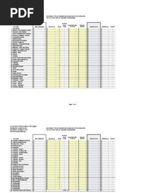 Construction Estimate