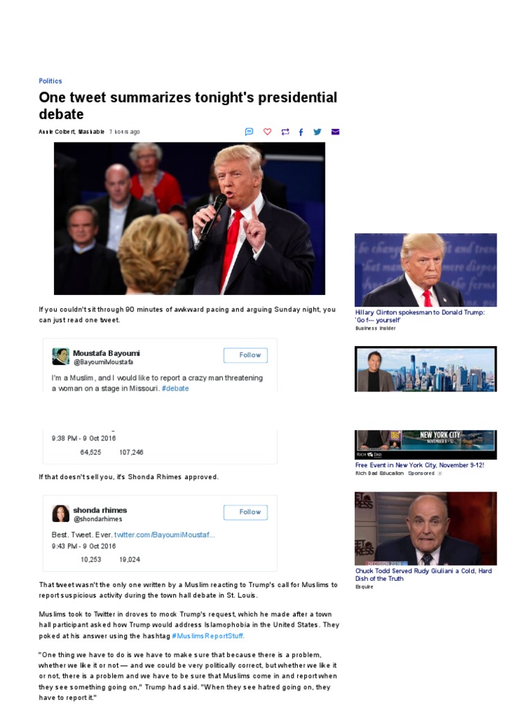 Economists FactCheck The Second Presidential Debate PDF Patient