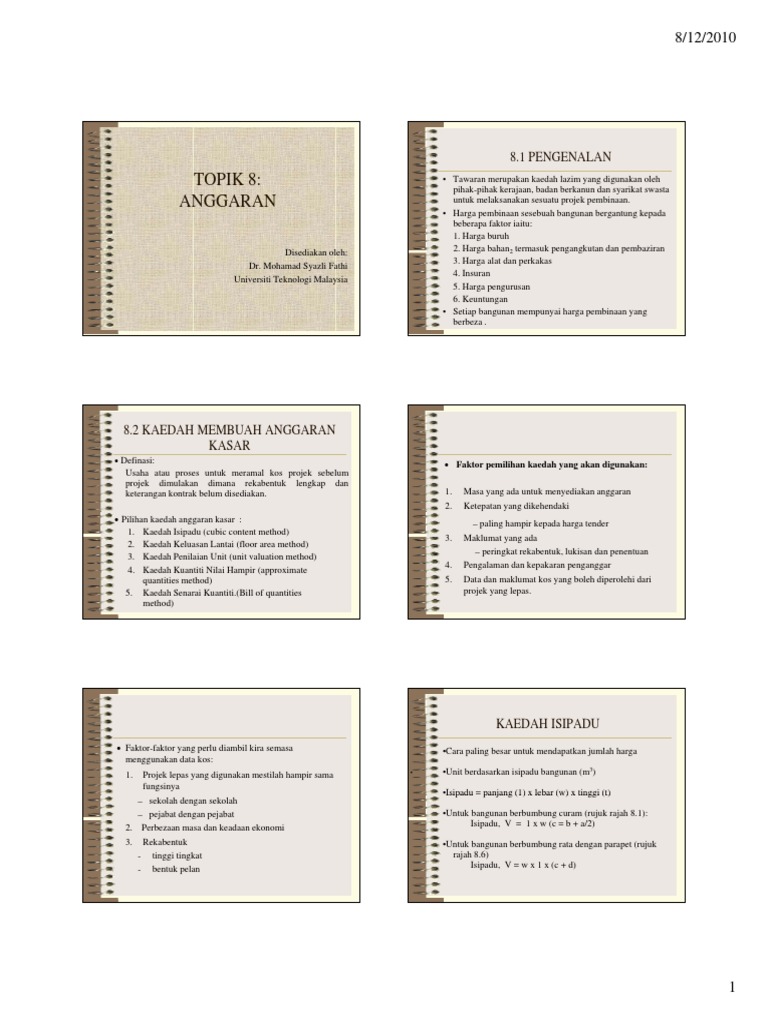 Chp8 Anggaran Pdf Pdf