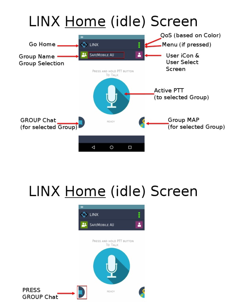 LINX Home (Idle) Screen | Download Free PDF | Menu (Computing ...