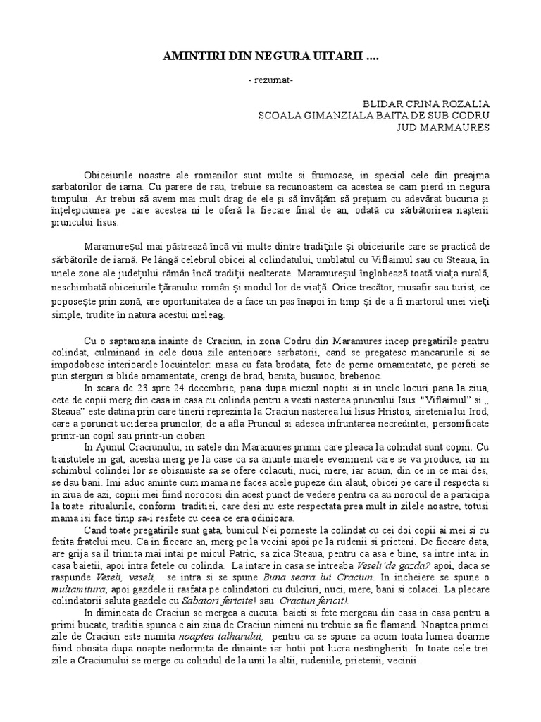 La Conac Rezumat rezumat