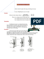 Exp - 13 Refractive Index of A Glass