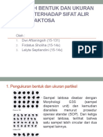 Pengaruh Bentuk Dan Ukuran Partikel Terhadap Sifat Alir