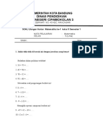 Soal ULANGAN HARIAN KE-1 Matematika Kelas 5 Semester 1