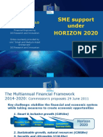 Sme Support Under Horizon 20220