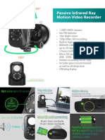 Passive Infrared Ray Motion Video Recorder: Desktop Base