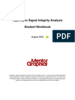 HyperLynx Signal Integrity Analysis Student Workbook